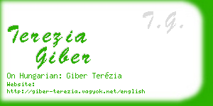 terezia giber business card